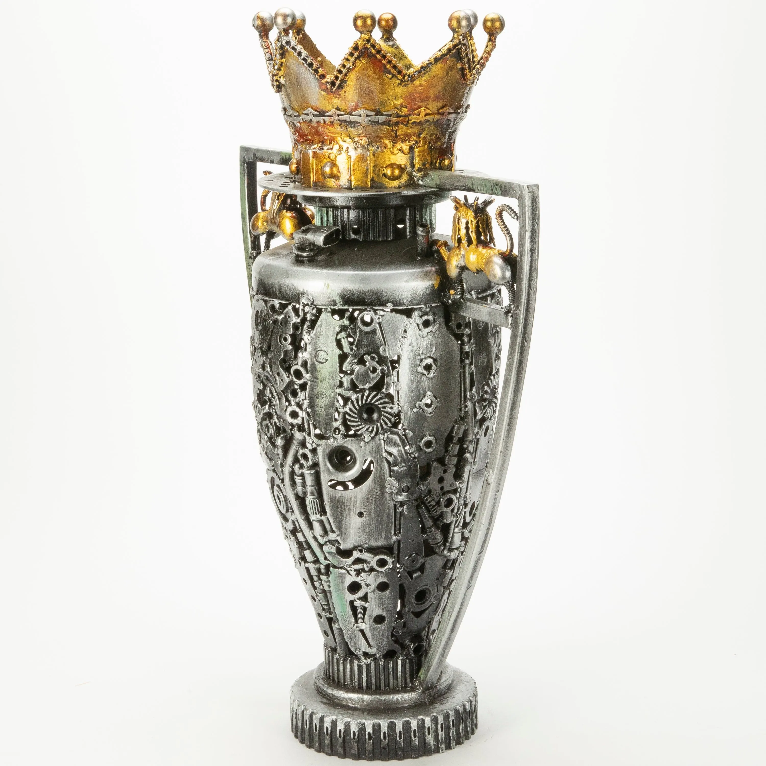 24" Premier League Trophy Inspired Recycled Metal Art Sculpture