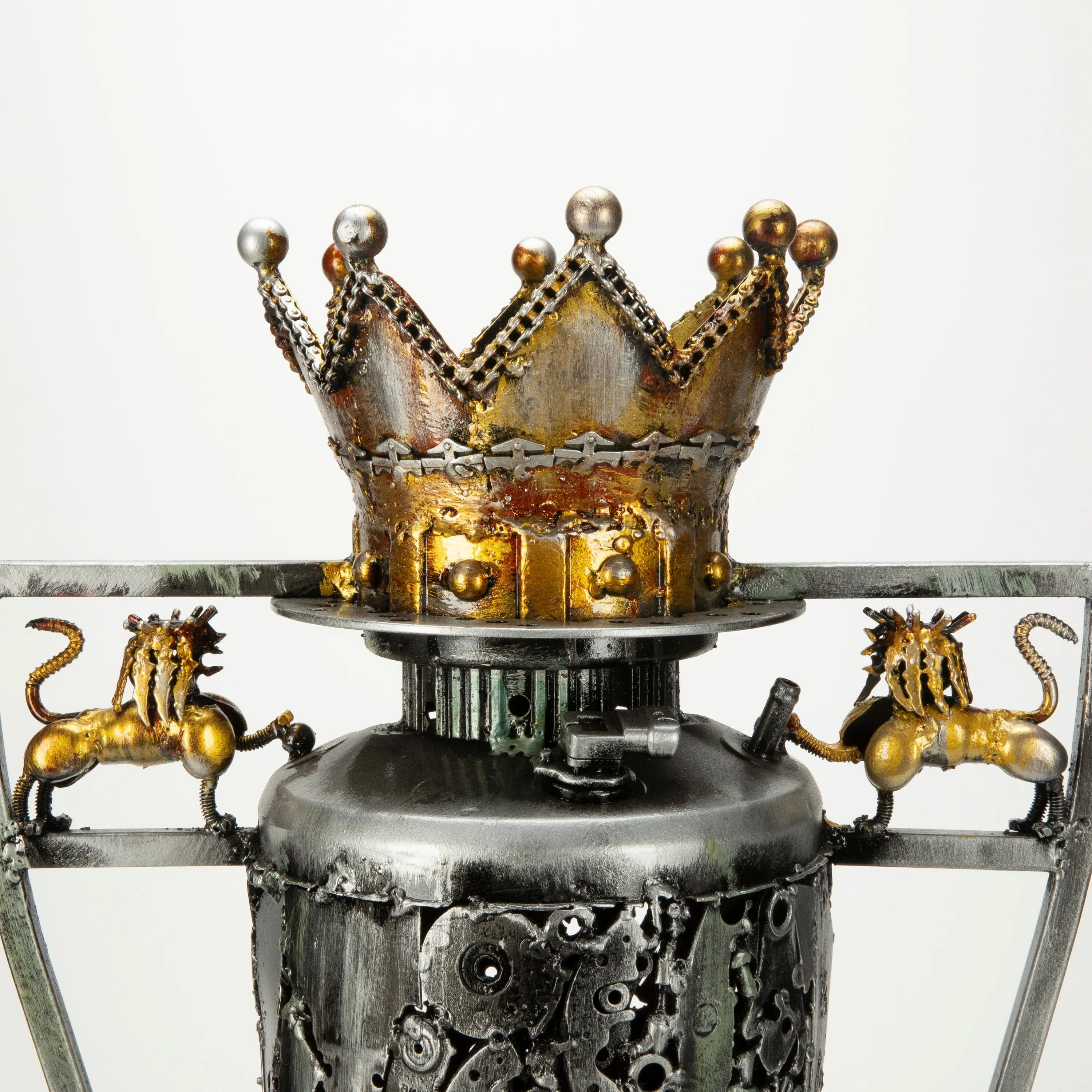 24" Premier League Trophy Inspired Recycled Metal Art Sculpture