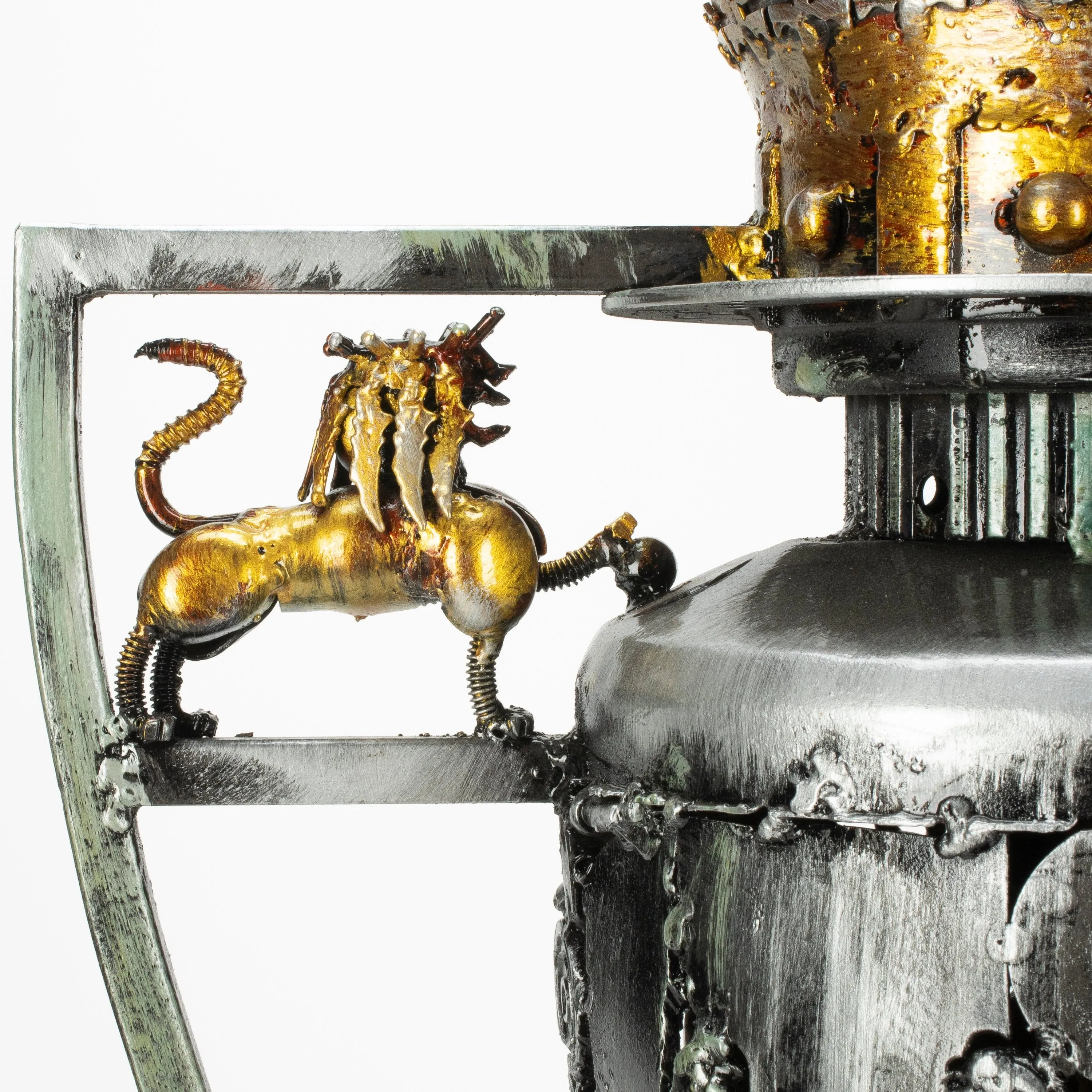 24" Premier League Trophy Inspired Recycled Metal Art Sculpture