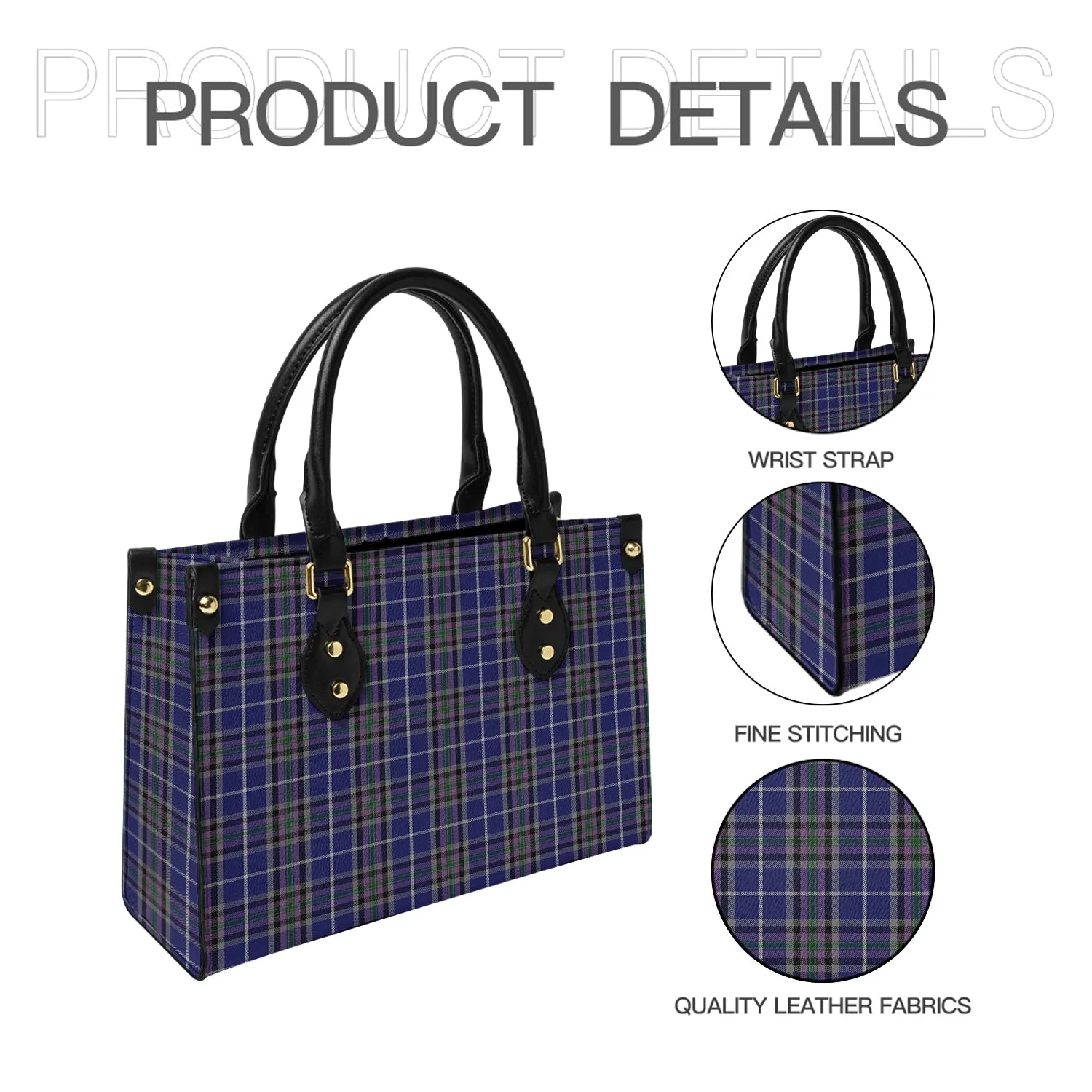 Alexander of Menstry Tartan Leather Bag