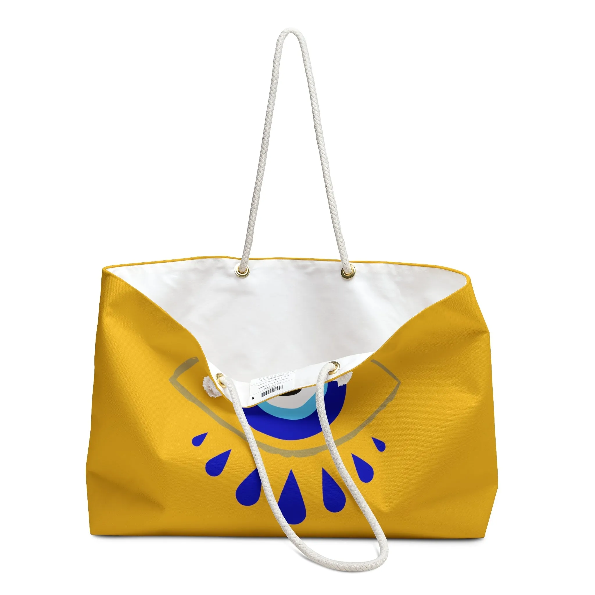 Always Protected Yellow Beach Bag