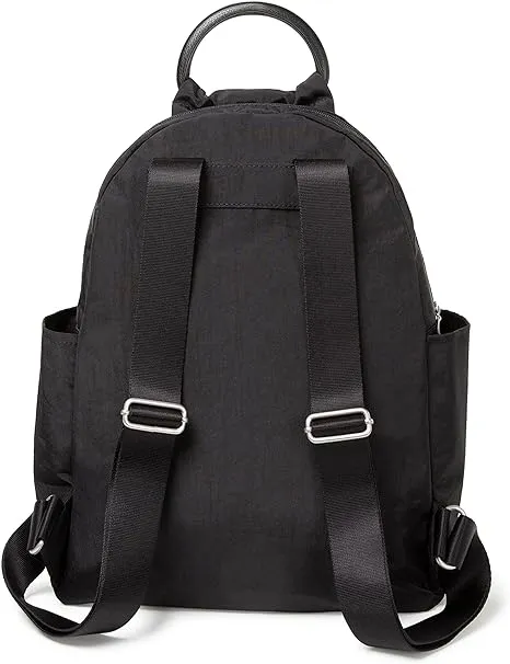 Baggallini Women's New Classic Heritage Backpack with Rfid All Day Phone Strap, Black