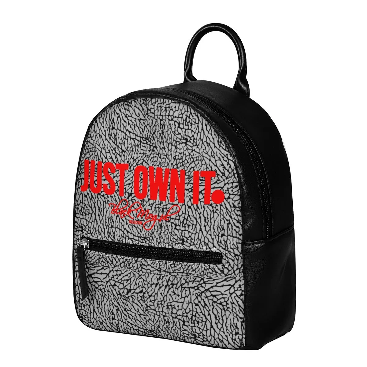 Black Mogul Just Own It Elephant Leather Backpack