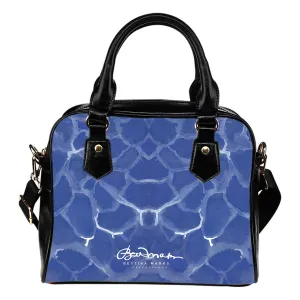 Blue Pool Hand Bag w Shoulder Strap