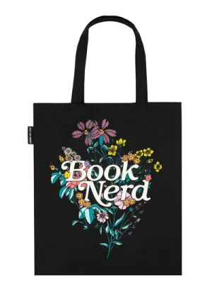 Book Nerd Floral Tote Bag