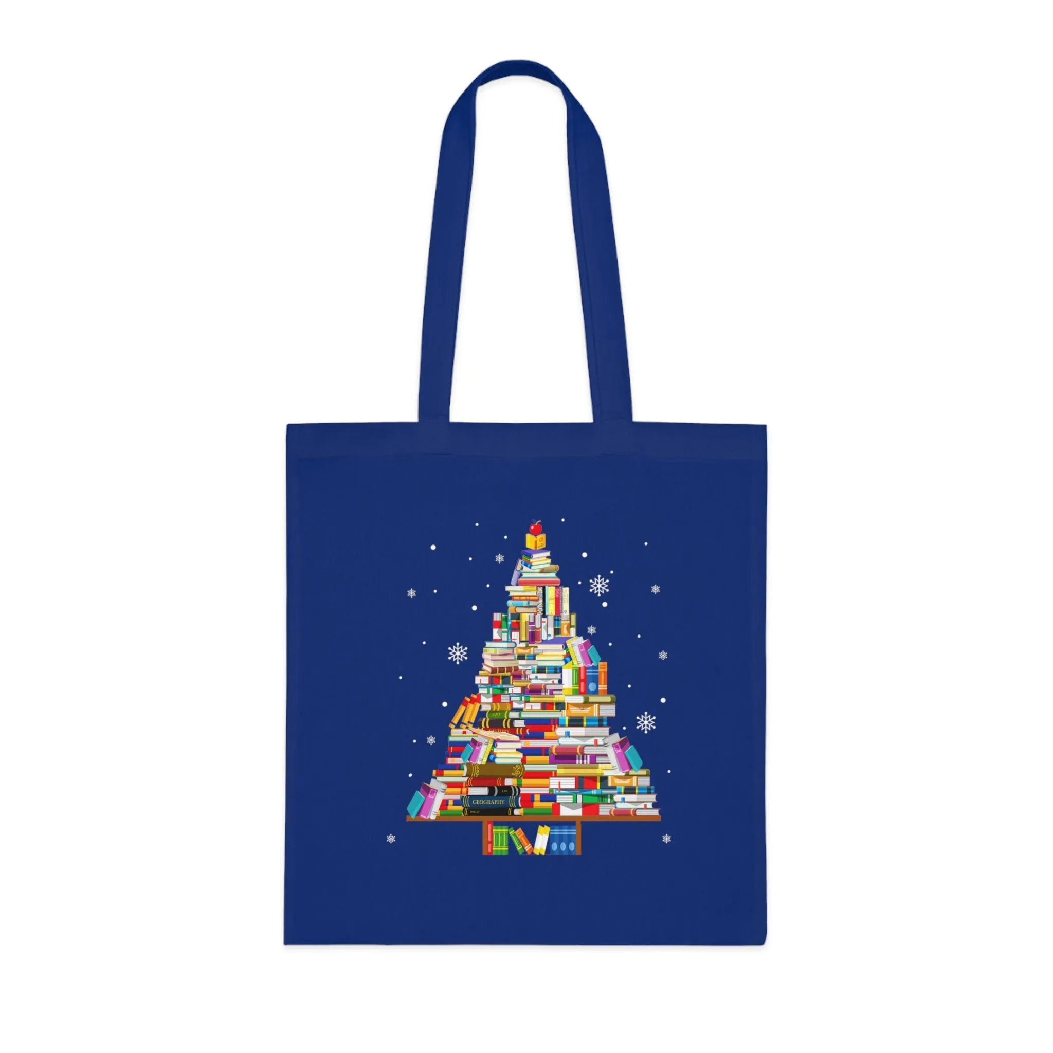 Books Christmas Tree Tote Bag