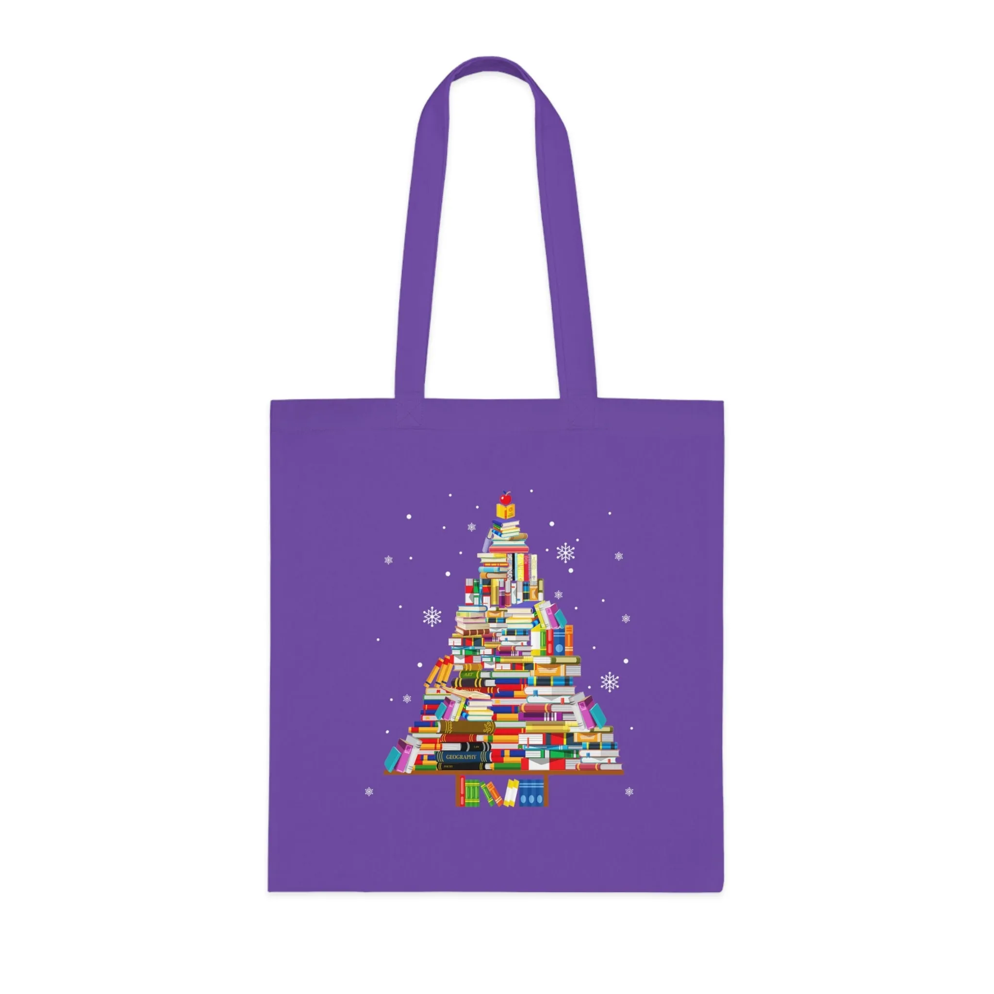 Books Christmas Tree Tote Bag