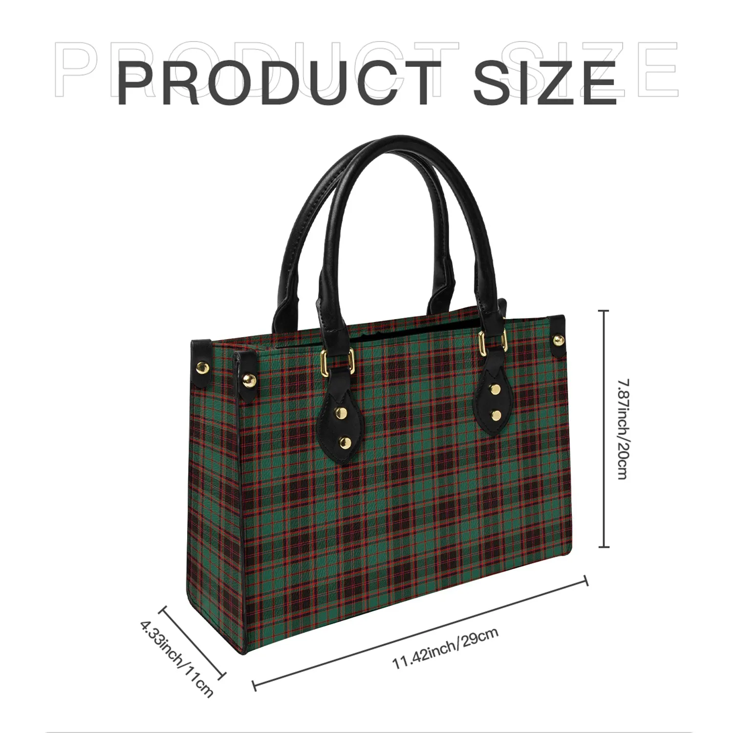 Buchan Ancient Tartan Leather Bag