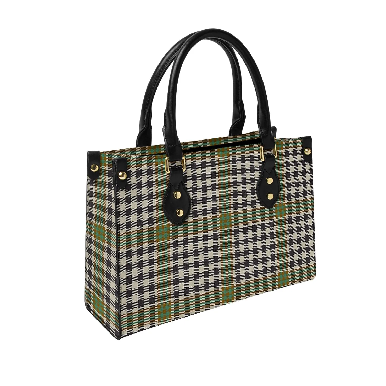 Burns Check Tartan Leather Bag