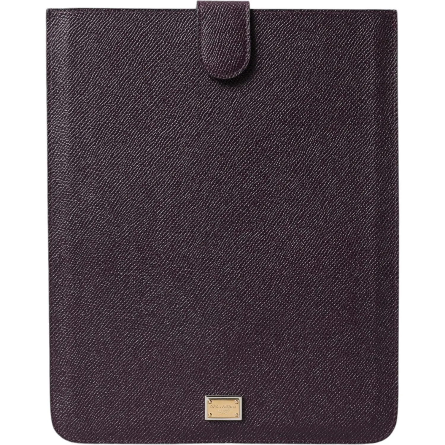 Dolce & Gabbana Elegant Leather Tablet Pouch in Rich Brown