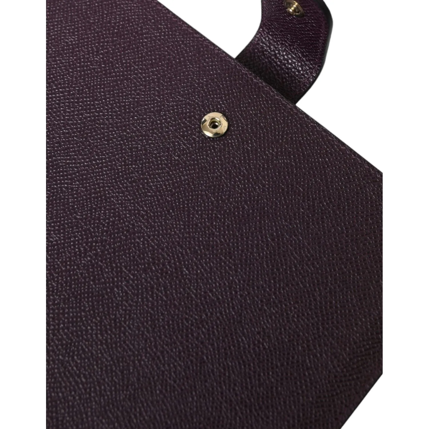 Dolce & Gabbana Elegant Leather Tablet Pouch in Rich Brown