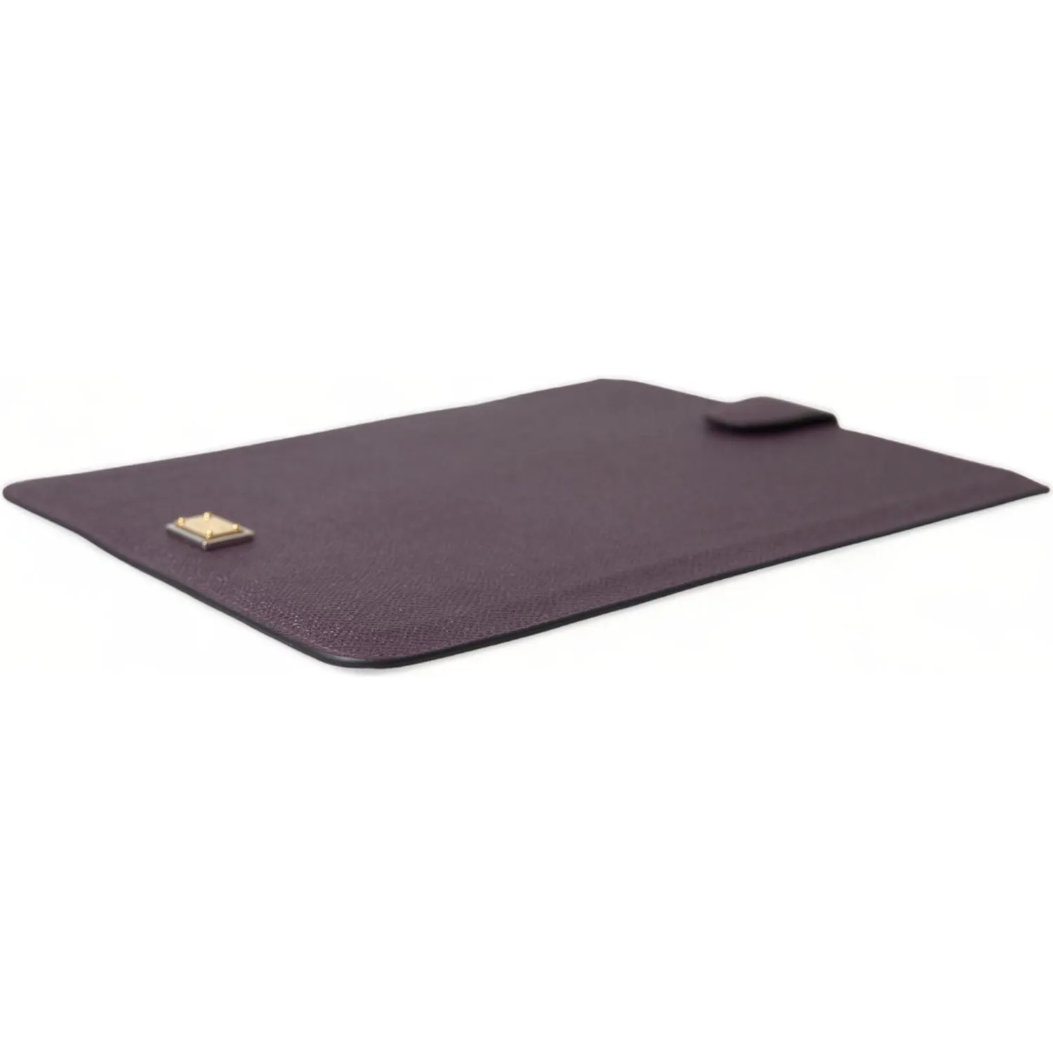 Dolce & Gabbana Elegant Leather Tablet Pouch in Rich Brown