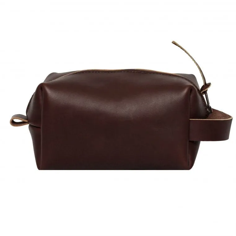 Duluth Pack Small Leather Travel Kit Bag