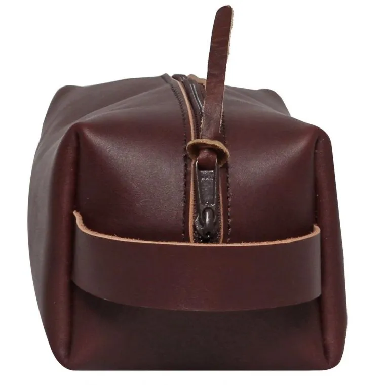 Duluth Pack Small Leather Travel Kit Bag