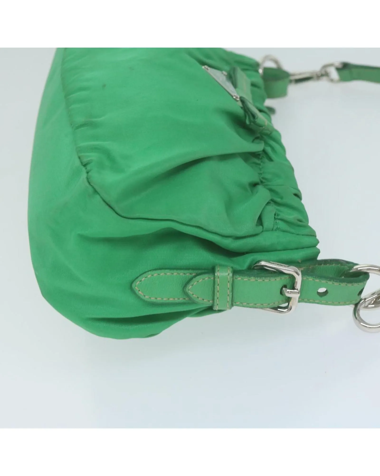 Green Nylon Shoulder Bag by Prada
