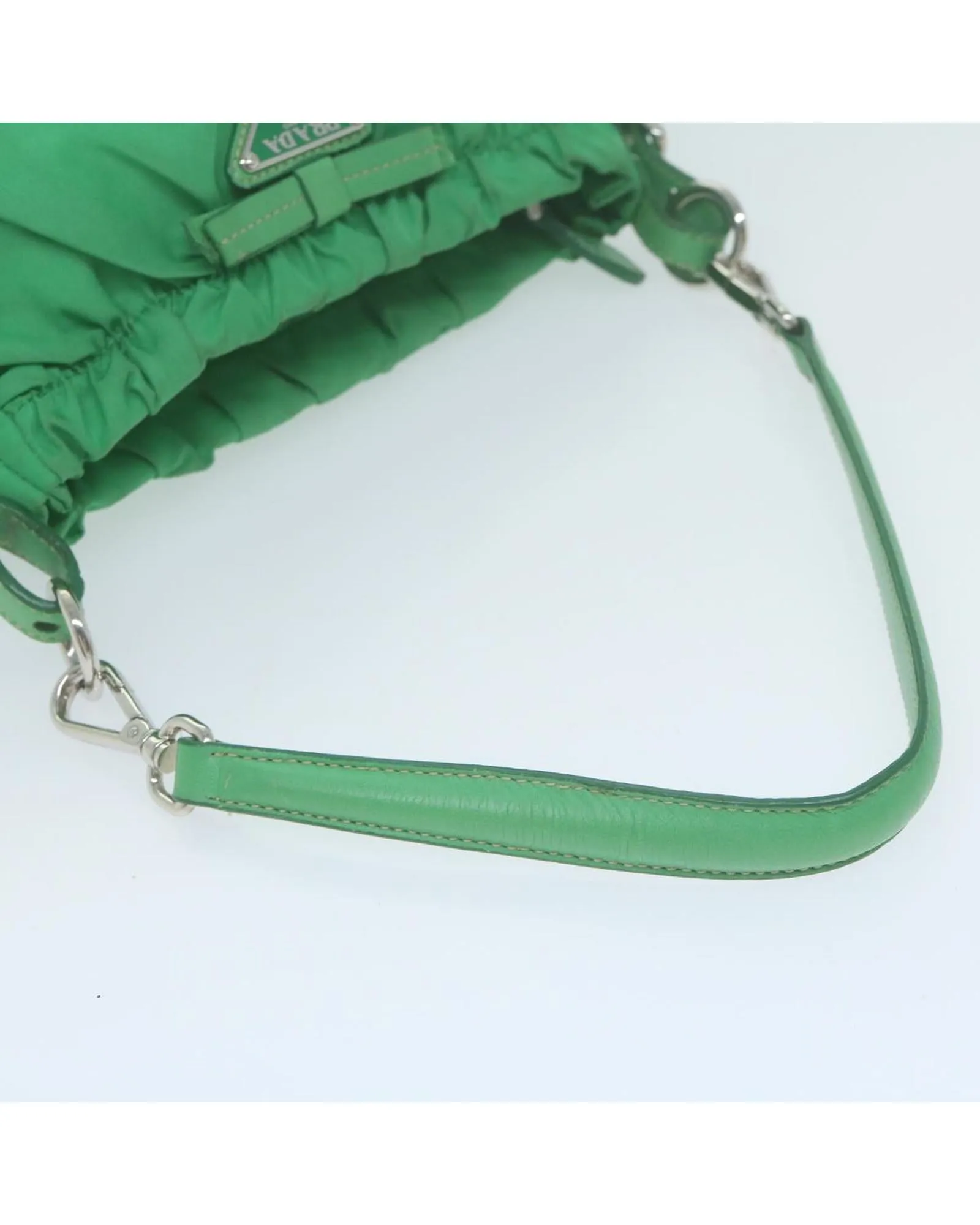 Green Nylon Shoulder Bag by Prada