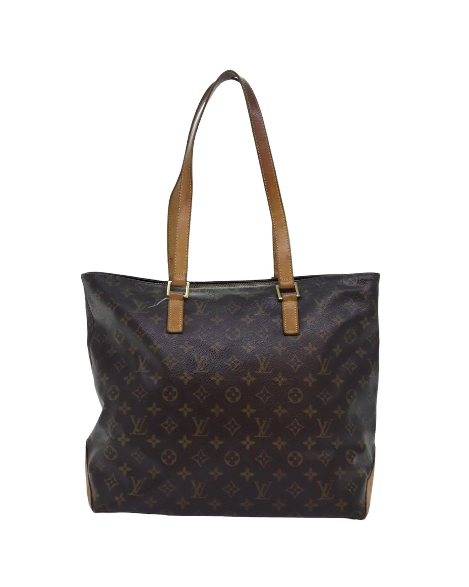 LOUIS VUITTON Lockme II Monogram Canvas Tote Bag Brown