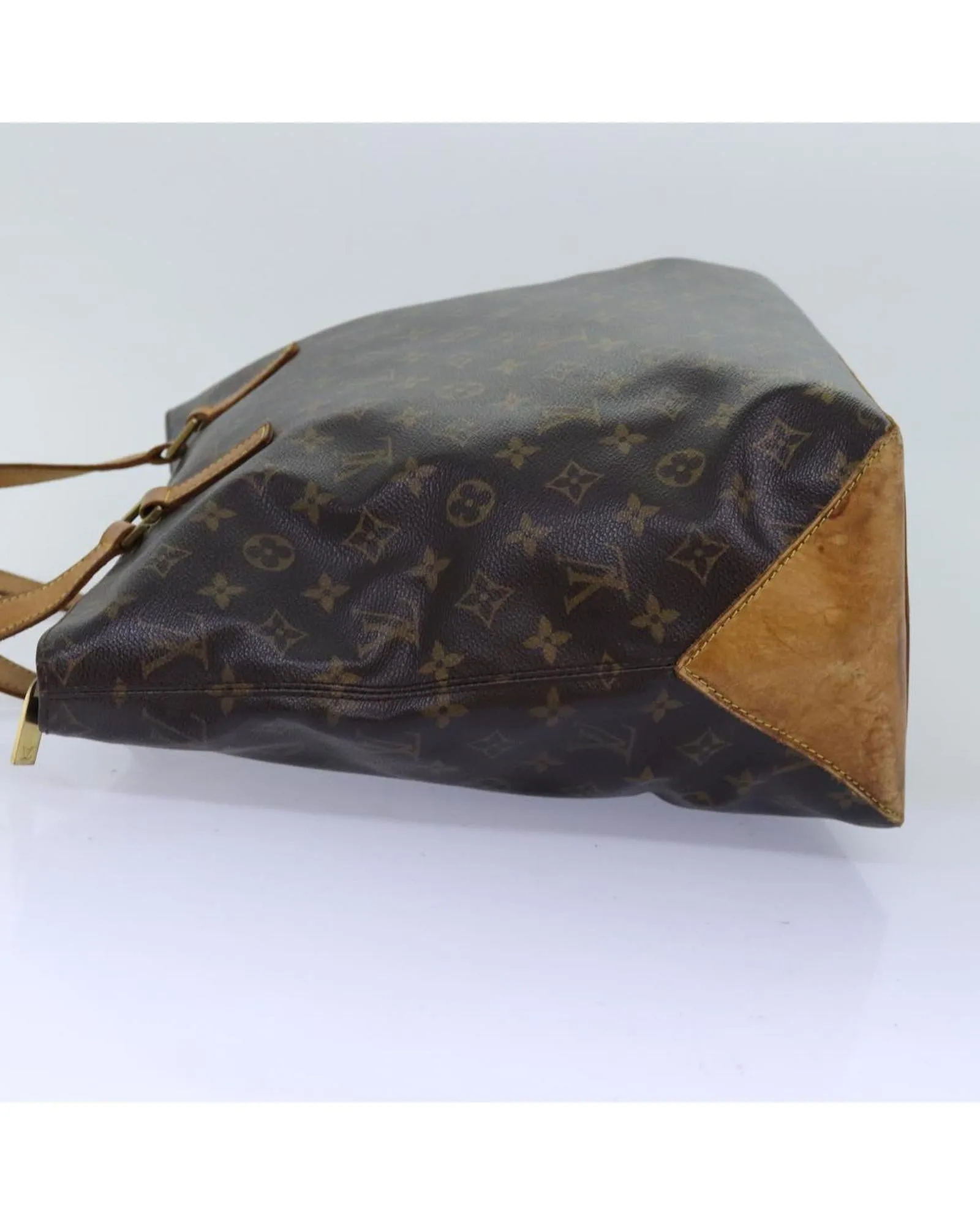 LOUIS VUITTON Lockme II Monogram Canvas Tote Bag Brown