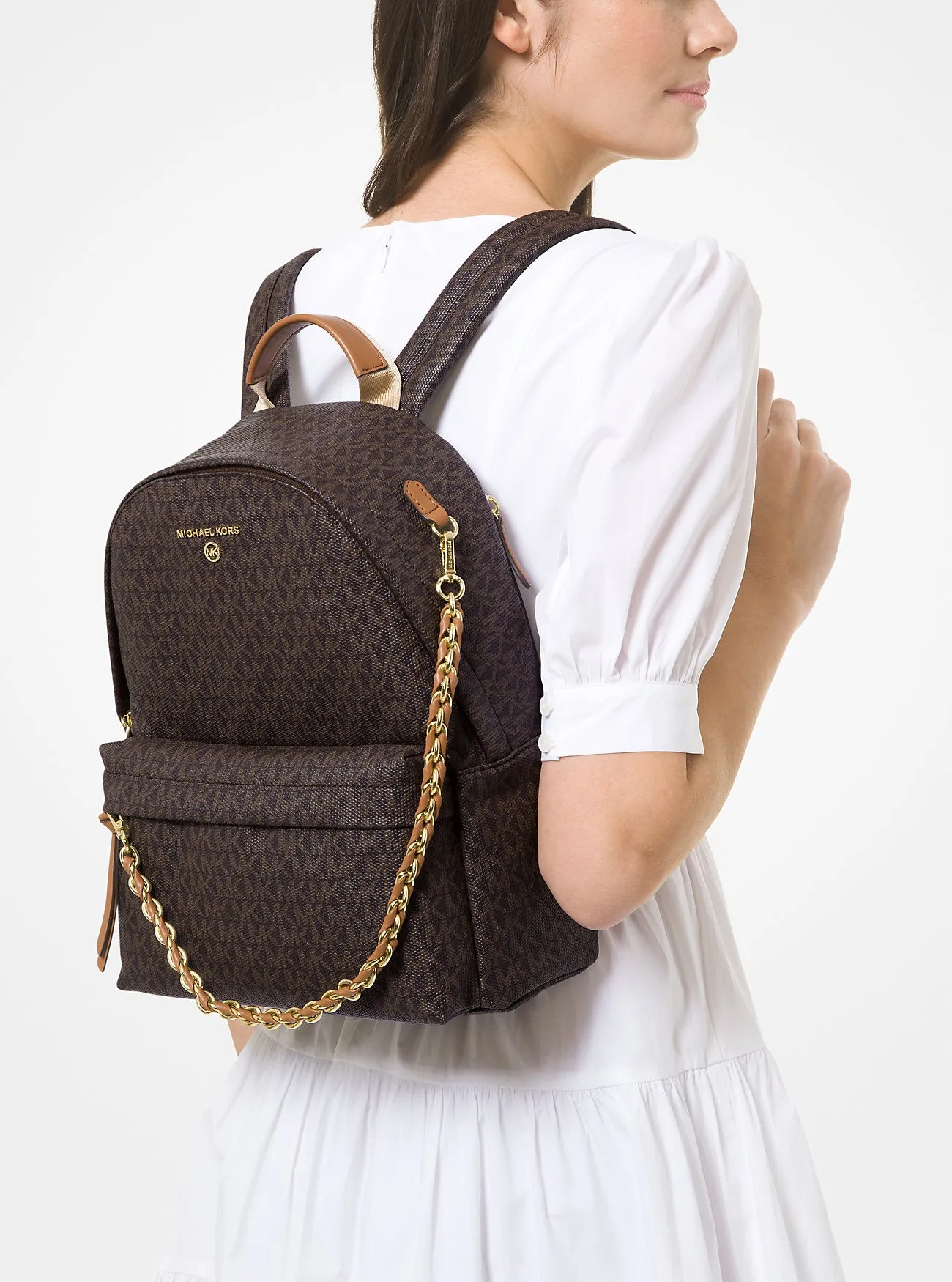 Michael Kors Logo Medium Slater Backpack