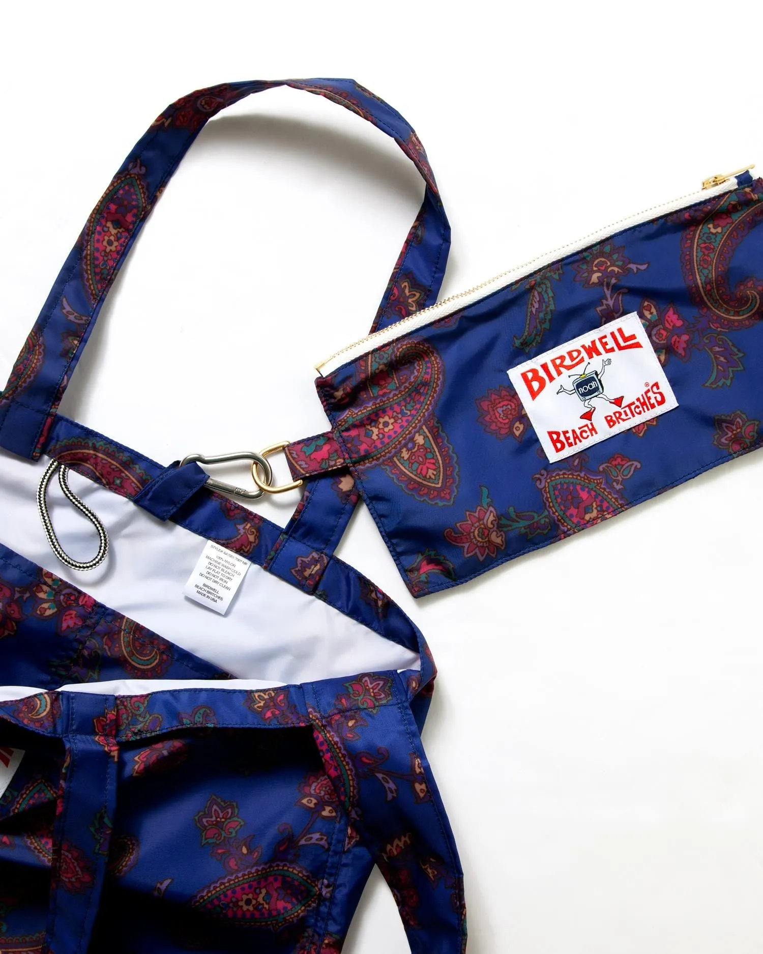Noah x Birdwell Paisley Nylon Tote   Gear Pouch