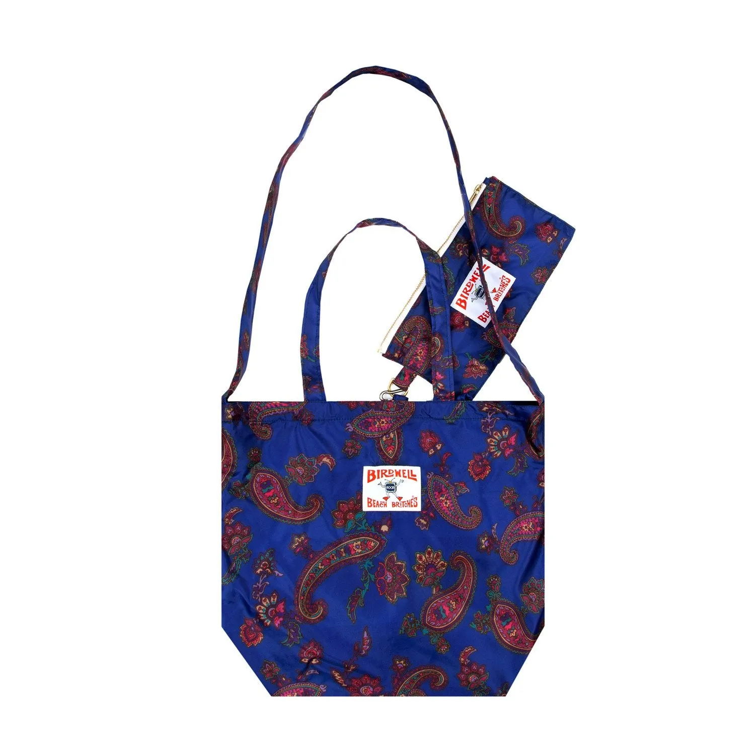 Noah x Birdwell Paisley Nylon Tote   Gear Pouch