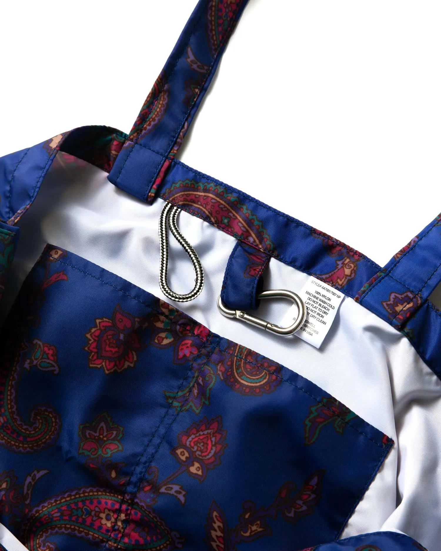 Noah x Birdwell Paisley Nylon Tote   Gear Pouch