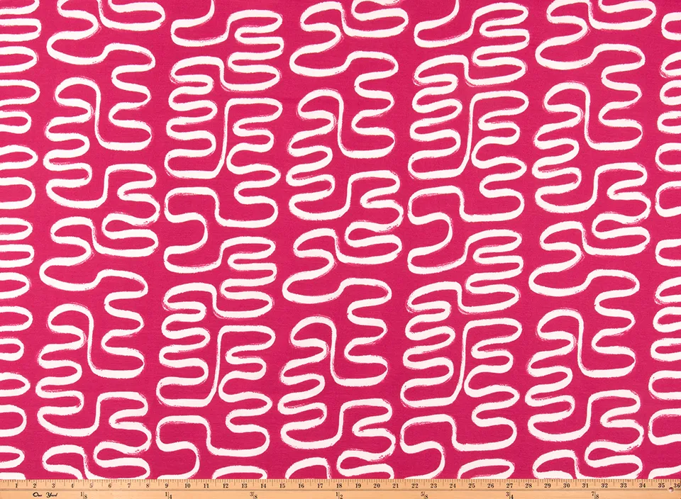 Outdoor Fabric - Twist Jazz Pink By Premier Prints