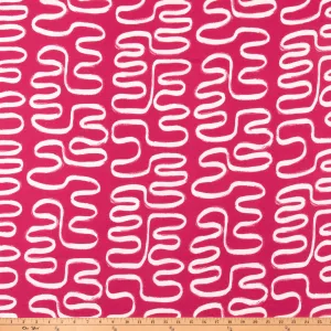 Outdoor Fabric - Twist Jazz Pink By Premier Prints