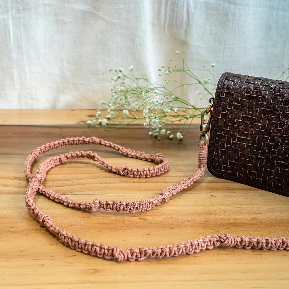 Pretty Hand-Knotted Bag Straps | Artistic | Hand-Crafted |  Macramé | Bag Accessories
