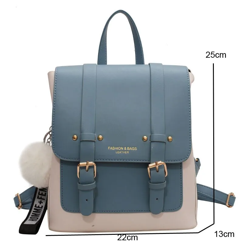 Sohiwoo Designer Leather Travel Backpack