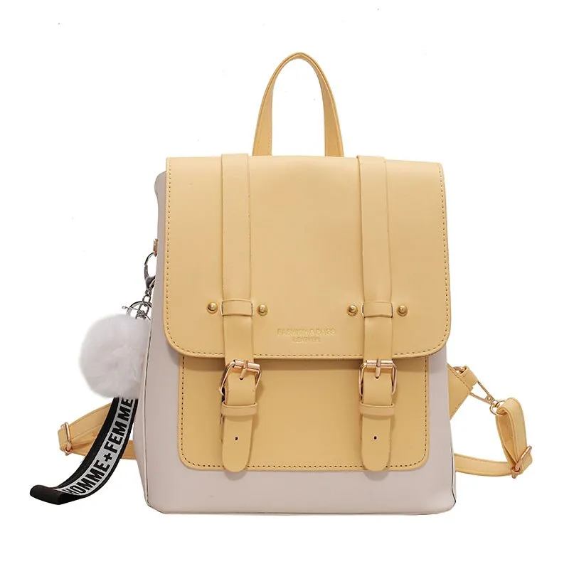 Sohiwoo Designer Leather Travel Backpack