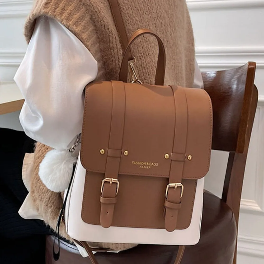 Sohiwoo Designer Leather Travel Backpack