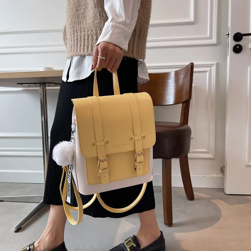 Sohiwoo Designer Leather Travel Backpack
