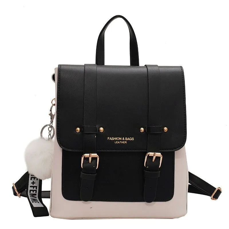 Sohiwoo Designer Leather Travel Backpack