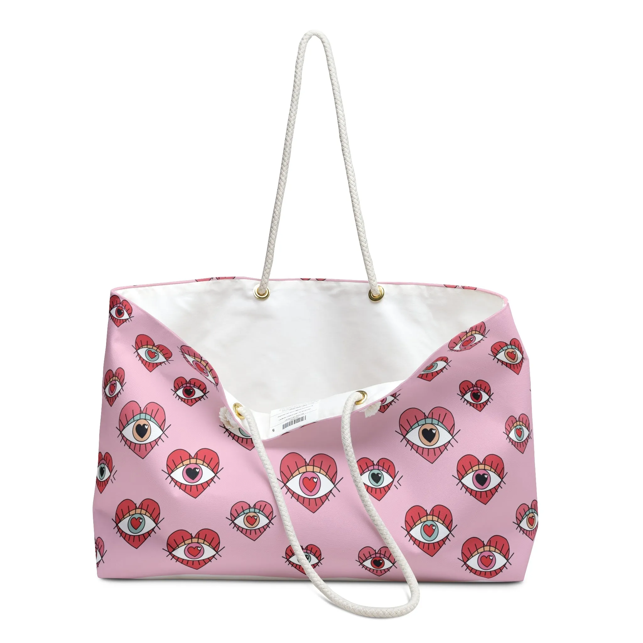 The Eyes R Pink Beach Bag