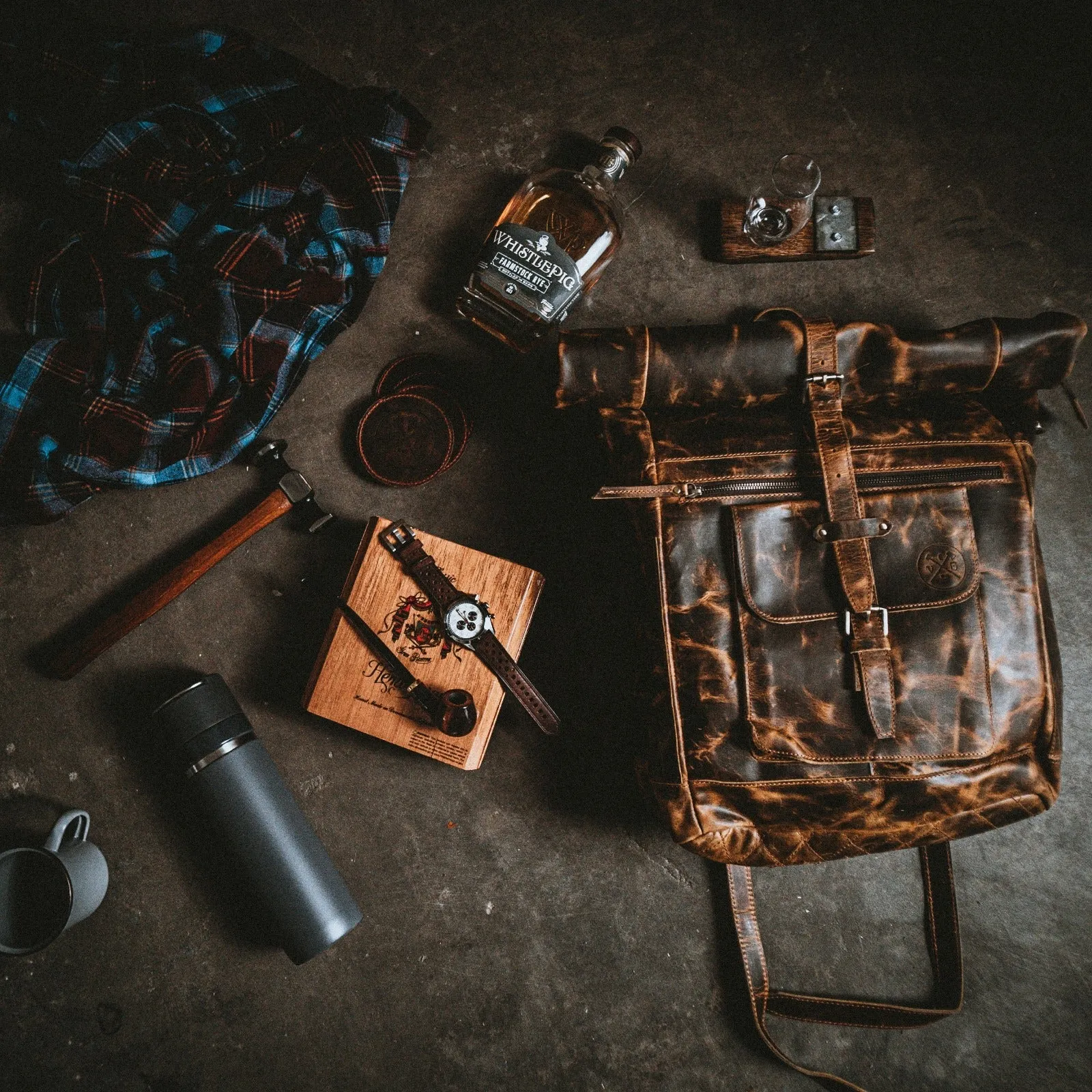 The Roosevelt Buffalo Leather Backpack