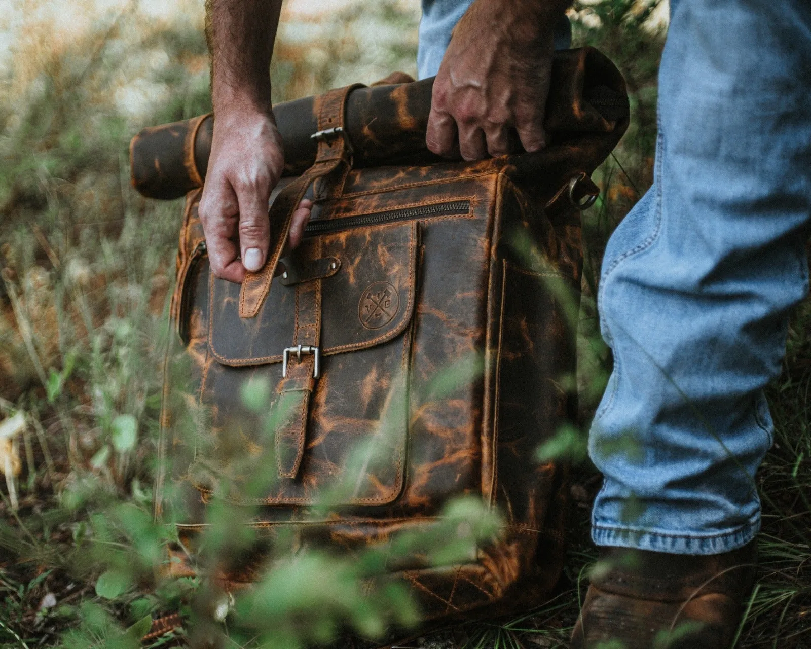 The Roosevelt Buffalo Leather Backpack