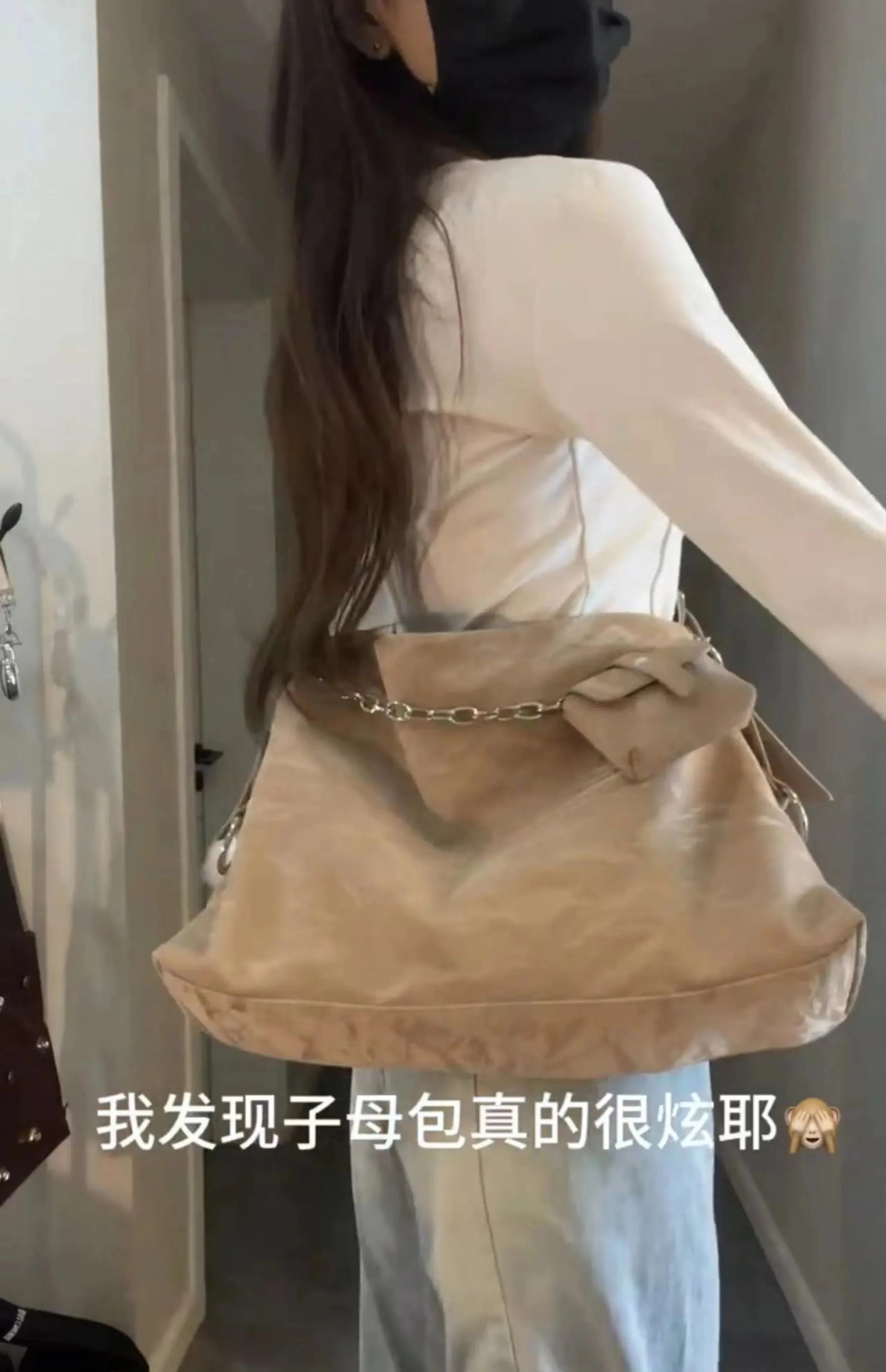 UAKISS  -  Large Capacity Khaki Tote Bag Women Versatile Pocket  Casual Crossbody Bags Purse Female Retro Y2k Backpacks Aesthetic