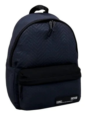 Versace Jeans Couture Blue Chevron Print Signature Backpack