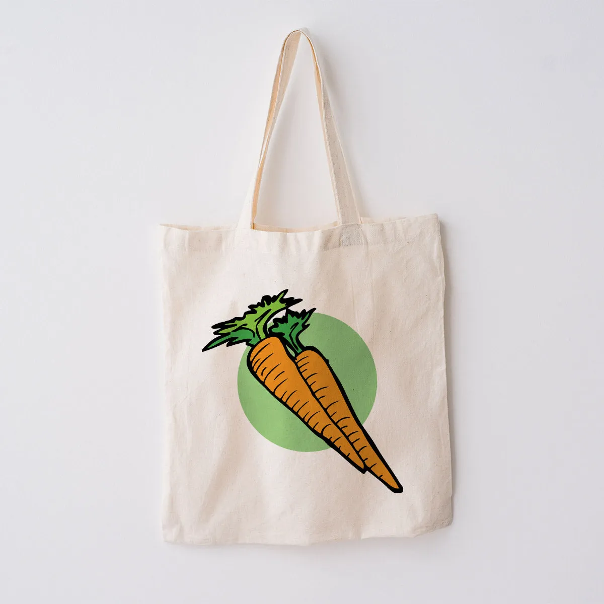 Very Veggie Large Canvas Grocery Tote Bag Market Totes