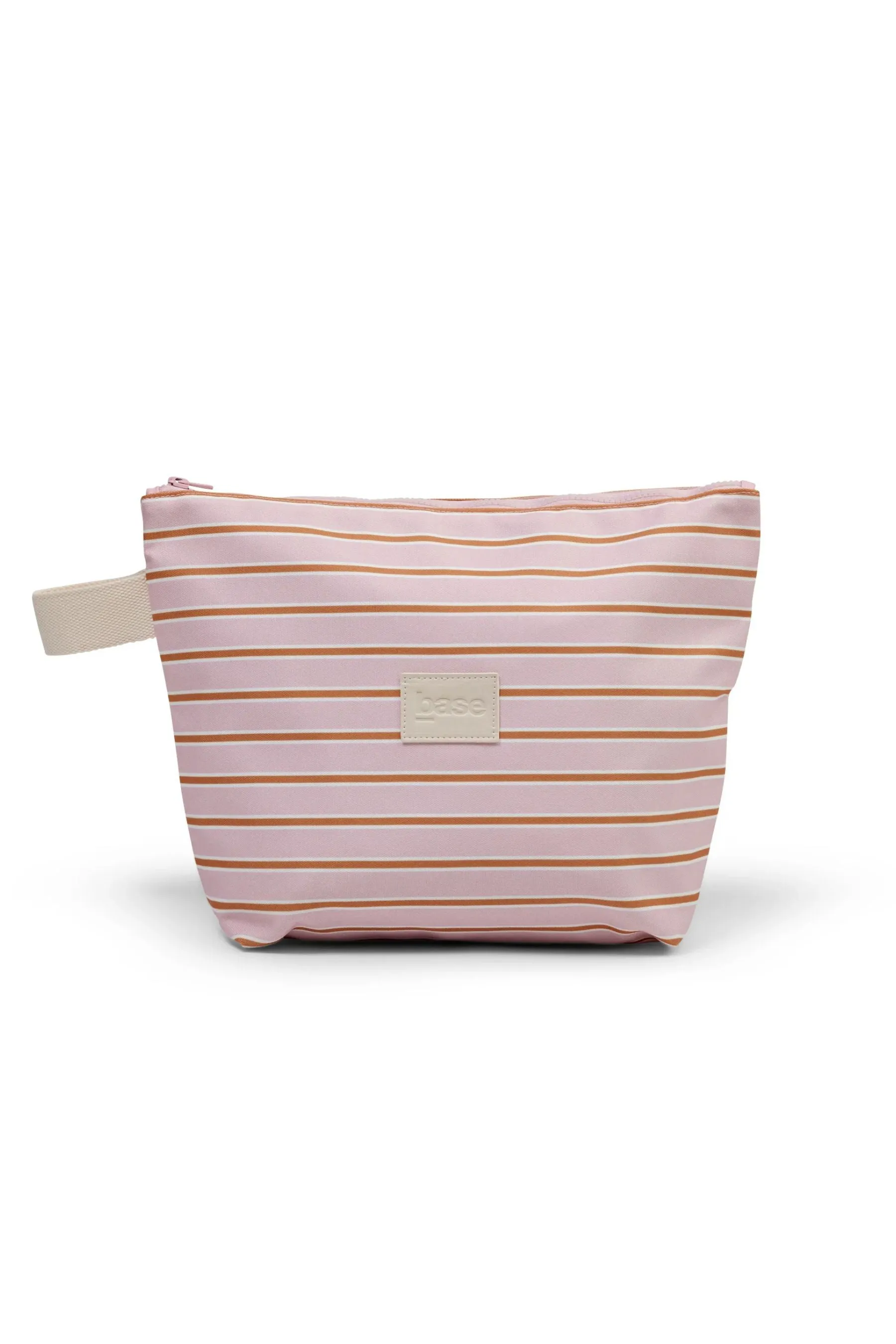 Wet Base Large| Soft Pink/Rust Stripe