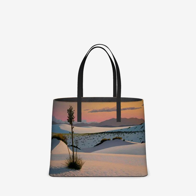 White Sands Dawn Leather Tote (Textured)
