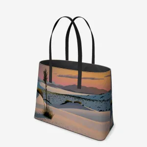 White Sands Dawn Leather Tote (Textured)
