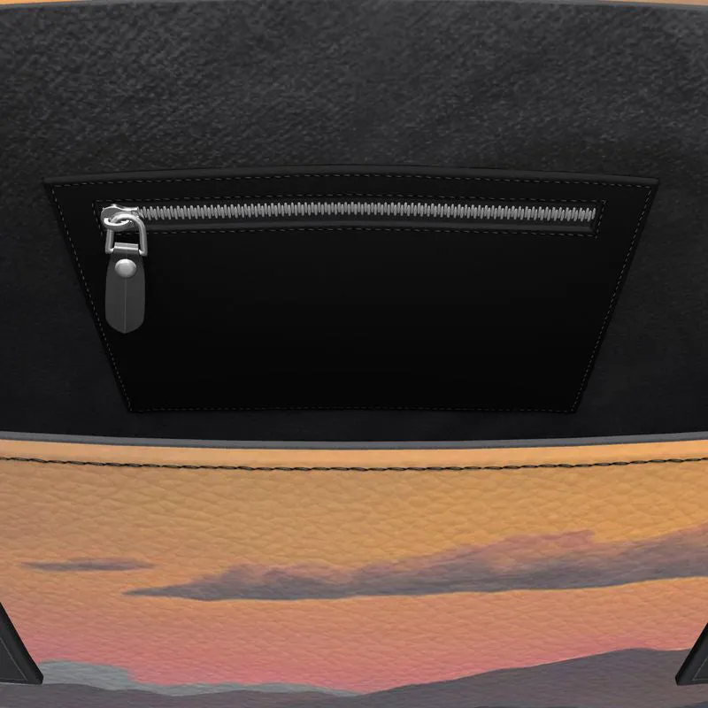 White Sands Dawn Leather Tote (Textured)