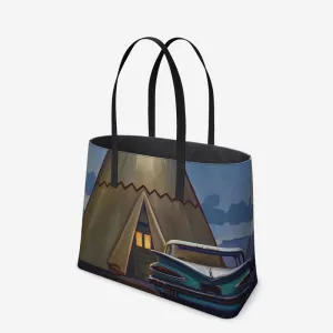 WigWam Nocturne Leather Tote (Textured)