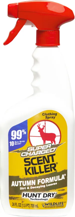 Wildlife Research Scent Killer Super Charged Odor Eliminator Autumn Scent 24 oz Trigger Spray